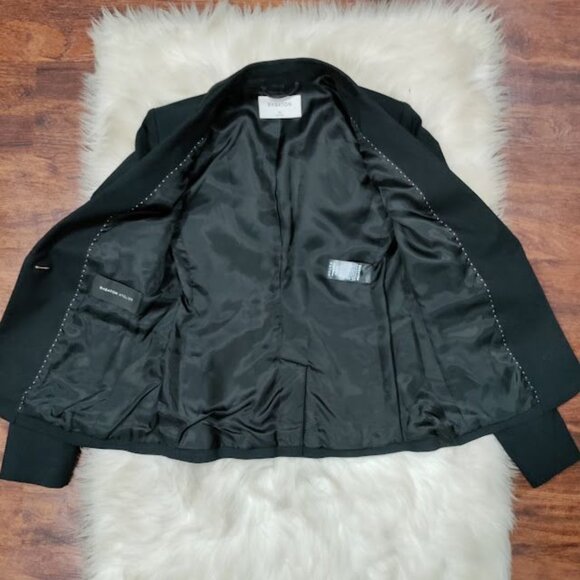 Babaton Atelier Long Sleeve Notch Lapel Single Breasted Blazer Black Women's XS - Picture 8 of 16